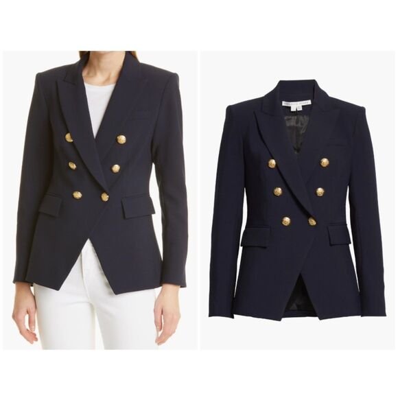 Veronica Beard Women's Navy Blue Miller Dickey Jacket Blazer Size 6 - Picture 1 of 6